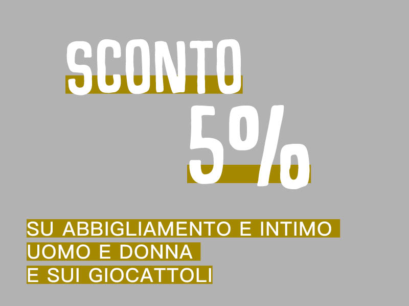 SCONTO 5%